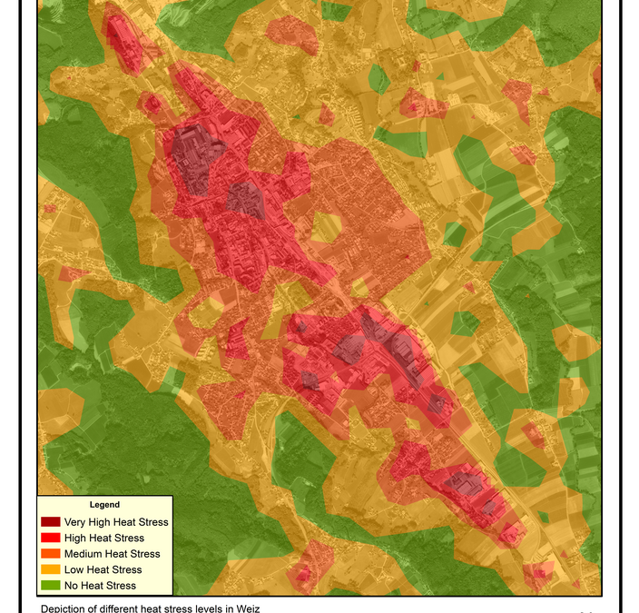 Heat map for the city of Weiz