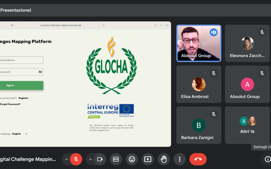 Bologna Local Event: JETforCE Presents Challenge Mapping Tool for Energy Transition