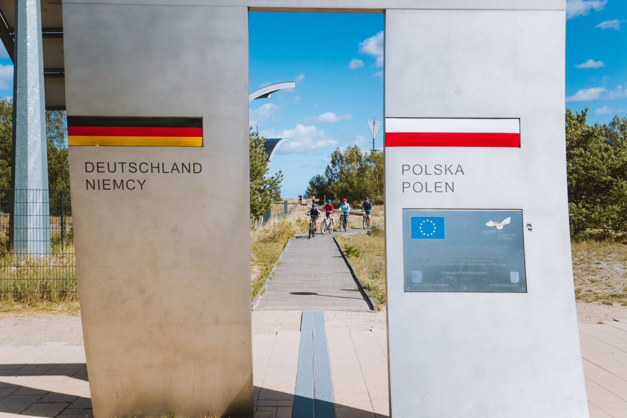 Border crossing between Germany and Polan (Iron Curtain Trail)